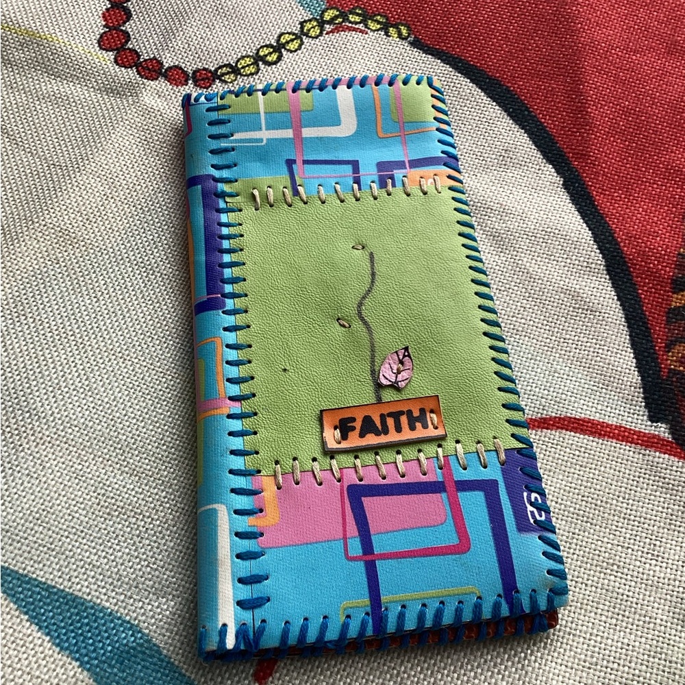 Colorful Patchwork Wallet - image 5